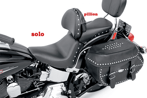 Saddlemen Renegade Heels Down Sport Pillion Pad for '06-15 FLSTNwith Studs