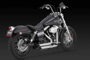 Vance & Hines Shortshots Staggered for Dyna '12-17 (49-State Emissions Compliant)