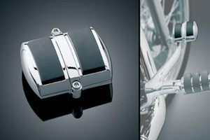 Kuryakyn Clam-Shell Brake Pedal Cover for FXDWG Wide Glides '03-08 & '08-09 FXDF w/ Forward Controls