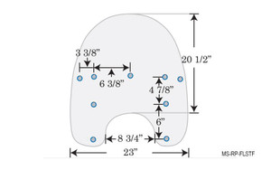Memphis Shades Replacement Plastic for '90-17 FLSTF, '86-17 FLSTC, '93-96 FLSTN Softail Deluxe, '05-17 FLSTN Softail Deluxe with detachable king size windshield