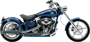 Cobra 3 Inch Slip On Mufflers w/ Billet Tips for '07-17 Harley-Davidson Softail Models including Rocker - Black