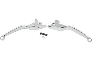 Drag Specialties Wide Blade Lever Sets for '96-16 Big Twin & '96-03 XL (Except '08-13 FLHT/FLHR/FLTR/FLHX & H-D FL Trike) -Chrome (Pair)