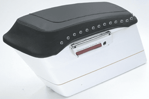 Mustang  Saddlebag Lid Covers for 2014-2016 FL Models w/ Stock Hard Bags -Black Pearl Center Studs