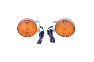 Drag Specialties Replacement Touring Rear Turn Signals for '94-Up FL Models w/ OEM Flat Signal Mount #68765-94A -Pair