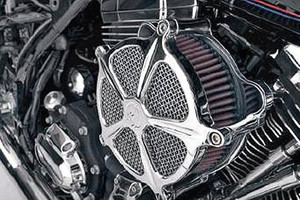 Roland Sands Design Venturi Speed 5 Air Cleaner for '93-06 Big Twin Models w/ stock CV Carb, '01-15 Softail Models w/ Delphi EFI '04-17 Dyna Glide w/ Delphi EFI & FLT Models '02-07 Chrome
