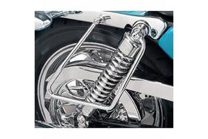 Drag Specialties Chrome Saddlebag Support Brackets for '82-93 XL