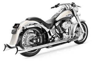 Freedom Performance Sharktail System for '07-17 Softail - Extended 39", Chrome