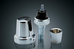 Kuryakyn Chrome Oil Sender Switch Cover for all Evo Big Twins '84-99 Each