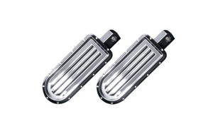 Covingtons Customs Dimpled Male-Mount Footpegs -Chrome (pr)