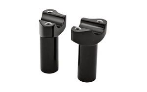 Hard Drive Forged Handlebar Risers for 1" Bars -3.5" Black Straight