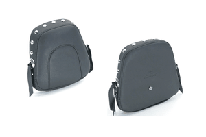 Mustang  Sissy Bar Pad for FXS Blackline '11-13 & FLS Slim '12-13 -Studded w/ Conchos