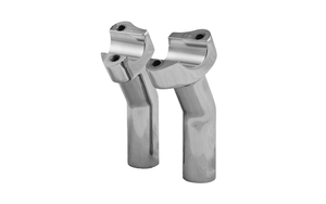 Hard Drive Forged Handlebar Risers for 1" Bars -4.5" Chrome Pullback Style