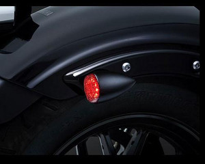 Kuryakyn Torpedo Lights, Run-Turn-Brake, Matte Black (pr)  Fits: Universal 12v Applications.  Mounts with M10-1.5 x 25mm Mounting Stud