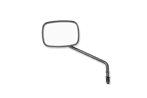 Drag Specialties Replacement Mirrors w/ Low Rider Stem, Gloss-black -Each