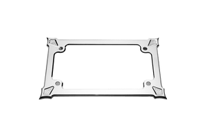 Precision Billet License Plate Frame for Harley Davidson Models, Darkside -Chrome