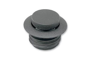 Drag Specialties Pop Up Gas Cap for '04-12 XL (2.36" O.D.) Vented -Wrinkle Black