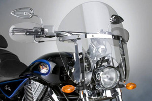 National Cycle SwitchBlade Windshield for Jackpot '06-13 & Vegas '04-13  -Chopped Style, Clear