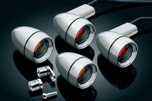 Kuryakyn Late Style Turn Signal Kit for '00-07 FXST/FLSTF, '91-05 Dyna & '91-08 XL