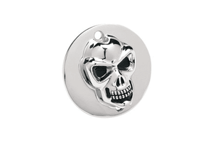 Drag Specialties 3-D Skull Points Cover for '99-Up  Twin Cam