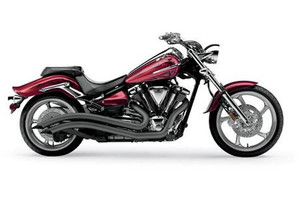 Cobra Swept Exhaust for Yamaha Raider Models '08-up - Black
