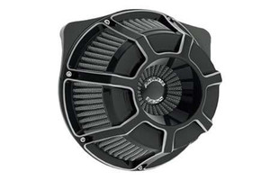 Arlen Ness Inverted Series Air Cleaner Kits for '99-06 Twin Cam CV Carb, '01-17 Twin Cam Delphi EFI Models (Excludes 08-17 FLH, FLT; 16-17 FLSTFS, FLSS models) - Beveled, Black Anodized