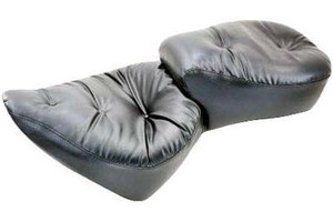 Mustang  Wide One-Piece Super Touring Seat for Softail Deluxe '05-15  (w/ Standard Rear Tire)  -Regal/Pillow DOES NOT FIT WITH STOCK LUGGAGE RACK