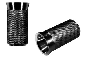 The Speed Merchant Speedpegs Toe Pegs Black anodized finish for Harley-Davidson models