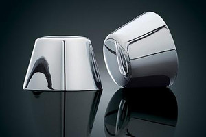 Kuryakyn Axle Nut Covers   for  '07-08 Softial (ex. Springer & Deuce), & '08 Dressers & Road Kings '08 Dynas & '02-08 V-Rod (ex. VRSCR) (pr)