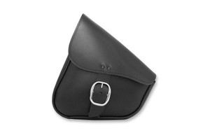Willie & Max Swing Arm Bag for '84-17 FLST/FXST Black with Chrome Buckle 1