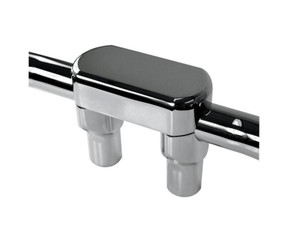 L.A. Choppers Hefty Handlebar Riser/Top Clamp Kit for 1-1/4" Clamp Area -3" Tall, Chrome