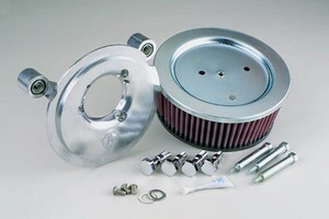 Arlen Ness Big Sucker Stage 1 Performance  Air Filter Kits for  Twin Cam carb  '99-06 & Twin Cam Delphi fuel-injected models '01-17 Chrome  (Excludes 08-17 FLH, FLT; 16-17 FLSTFS, FLSS models) DOES NOT INCLUDE COVER