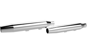 Khrome Werks 3" HP-Plus Slip-On Mufflers for '14-22 Harley Davidson Sportster XL Models - Tapered, Chrome