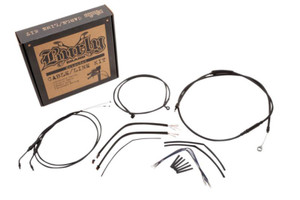 Burly Brand Handlebar Installation Kit for '14-Up Harley Davidson XL -16" Ape Hanger Black Vinyl