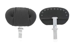 Mustang Seats Regal Driver Backrest (Post & Pad Only) for Harley Davidson Touring Models -Black Pearl Studs (For use with One Piece Super Touring Seat #79606/#79609 Only) (Not for '24-Up FLHX/FLTR Models)