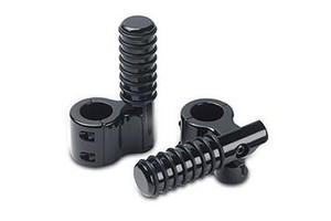 Lindby Clamp On Footpeg with O-Rings Black