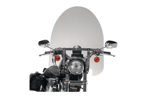 Slipstreamer Classic Cruiser Windshield 22 inch Tall Oversized for 42-58MM Fork Tubes (11"-12.5." Fork Span) -Clear