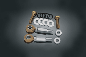 Burly Brand Adjustable Ride Height Kit for H-D Softails '00-up Chrome/Gold Adonized Finish