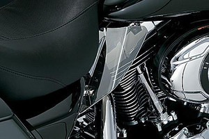 Kuryakyn  Reflective Smoke Saddle Shields for '97-07  Dressers, Road Kings, Road Glide & Street Glide