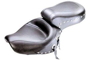 Mustang  One-Piece Seat for 1100 Sabre, Spirit, Shadow & ACE/ACE Tourer Models (Click for Fitment Years)-Wide Studded