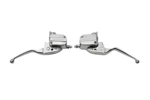 Drag Specialties Brake/Clutch Control Kit for '14-16 Harley Davidson FLHT/FLHX w/ OEM Hydraulic Clutch - Chrome