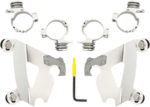 Memphis Shades Cafe Fairing Mounting Kit for '10-11 XL 1200C - Polished CAFE FAIRING SOLD SEPARATELY
