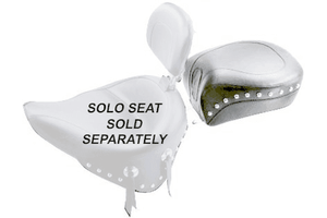 Mustang  Wide Recessed Rear Seat   for Roadliner '06-10 & '12-13 Stratoliner '06-13(for Solos w/ a Backrest) -Studded