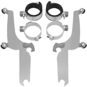 Memphis Shades Sportshield No-Tool Windshield Mounting Hardware for V-Star 1100 Classic '98-Up