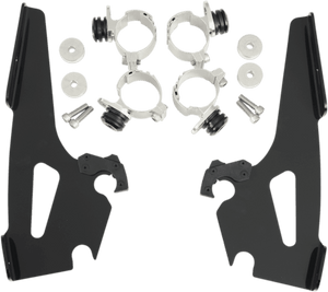 Memphis  Shades  Batwing Windshield Mounting Kit for VLX 600  '88-07-Black FAIRING AND WINDSHIELD NOT INCLUDED