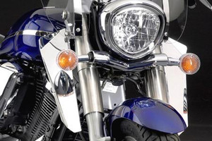 National Cycle Chrome Lowers for Sportster, Dyna & FX Softail Models w/ Switchblade Windshield (Click for fitment)