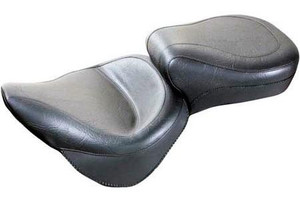 Mustang  Wide One-Piece Super Touring Seat for Softail Deluxe '05-15  (w/ Standard Rear Tire) -Plain/Vintage  DOES NOT FIT WITH STOCK LUGGAGE RACK