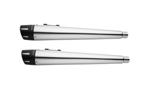 Freedom Performance 4.5 inch Combat Mufflers  for '95-16 FLHT/FLT -Chrome w/ Black Tips