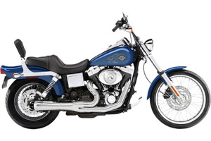 Bassani Road Rage 2-into-1 System for '91-05 FXD/FXDWG w/ Forward or Mid Controls Chrome, Short Style
