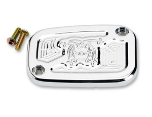 Joker Machine Front Brake Master Cylinder Cover for '08-24 FLHT/FLHR/FLTR/FLHX & '09-13 H-D FL Trike -Joker, Chrome