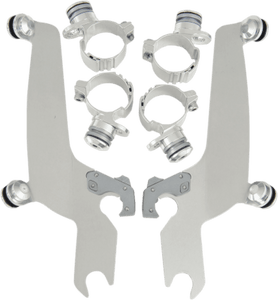 Memphis Shades Sportshield No-Tool Windshield Mounting Hardware for V-Star 1100 Custom '98-Up